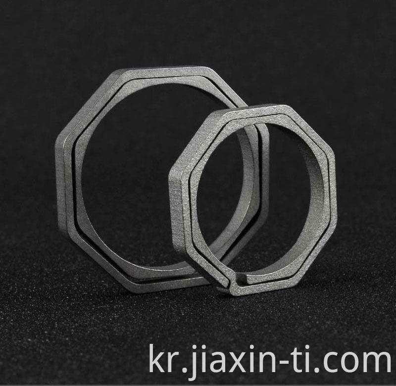 Octagonal key ring (5)